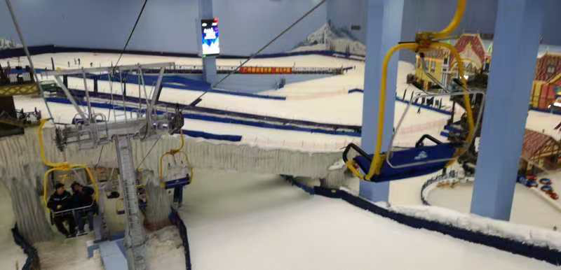Indoor Ski Resort Cable Car